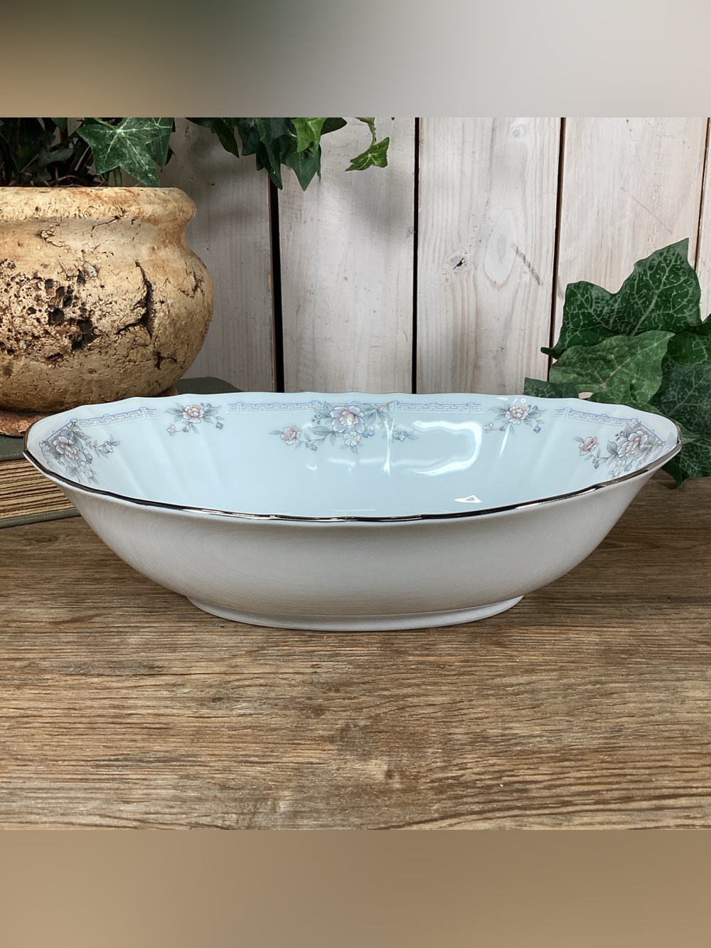 Retired Noritake Smithfield 10" Oval Vegetable Serving Bowl